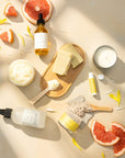 Summery Christmas in July - Care Package, Handmade Natural Bath and Body Gift Box, Thank You Gift, Chrismas Gift box, Holiday spa box - Citrus full set with a FREE white sponge