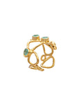 Thalia Adjustable Gemstone Ring: Pariba Onyx