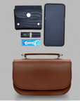 Aura Handmade Leather Bag - Chestnut