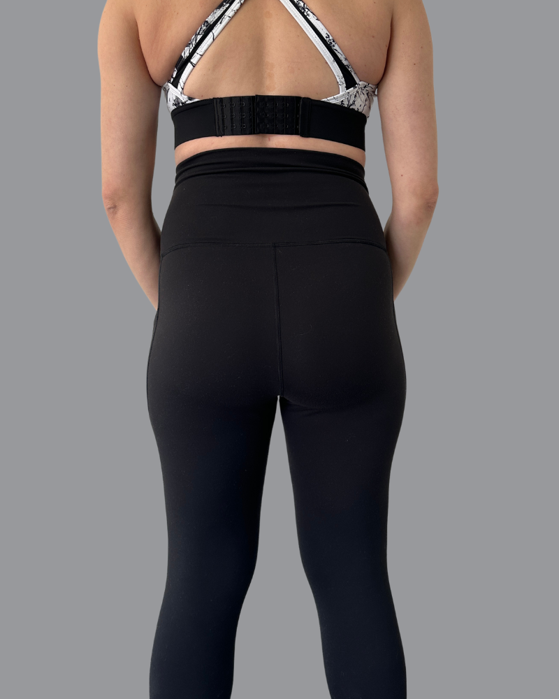 Maternity &amp; Postnatal Active Support Leggings | Black