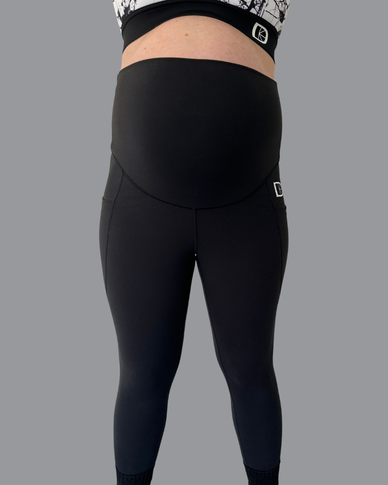 Maternity &amp; Postnatal Active Support Leggings | Black