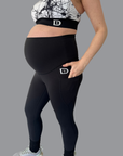 Maternity & Postnatal Active Support Leggings | Black