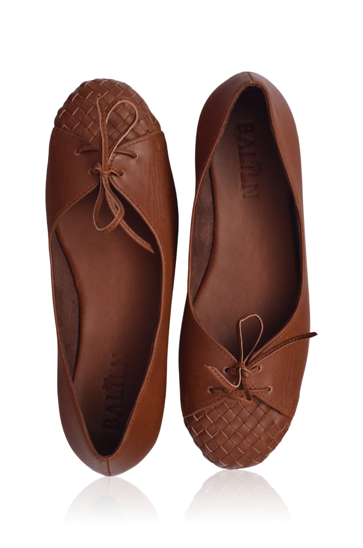 Alexandra Woven Leather Flats-5