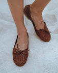 Alexandra Woven Leather Flats-0