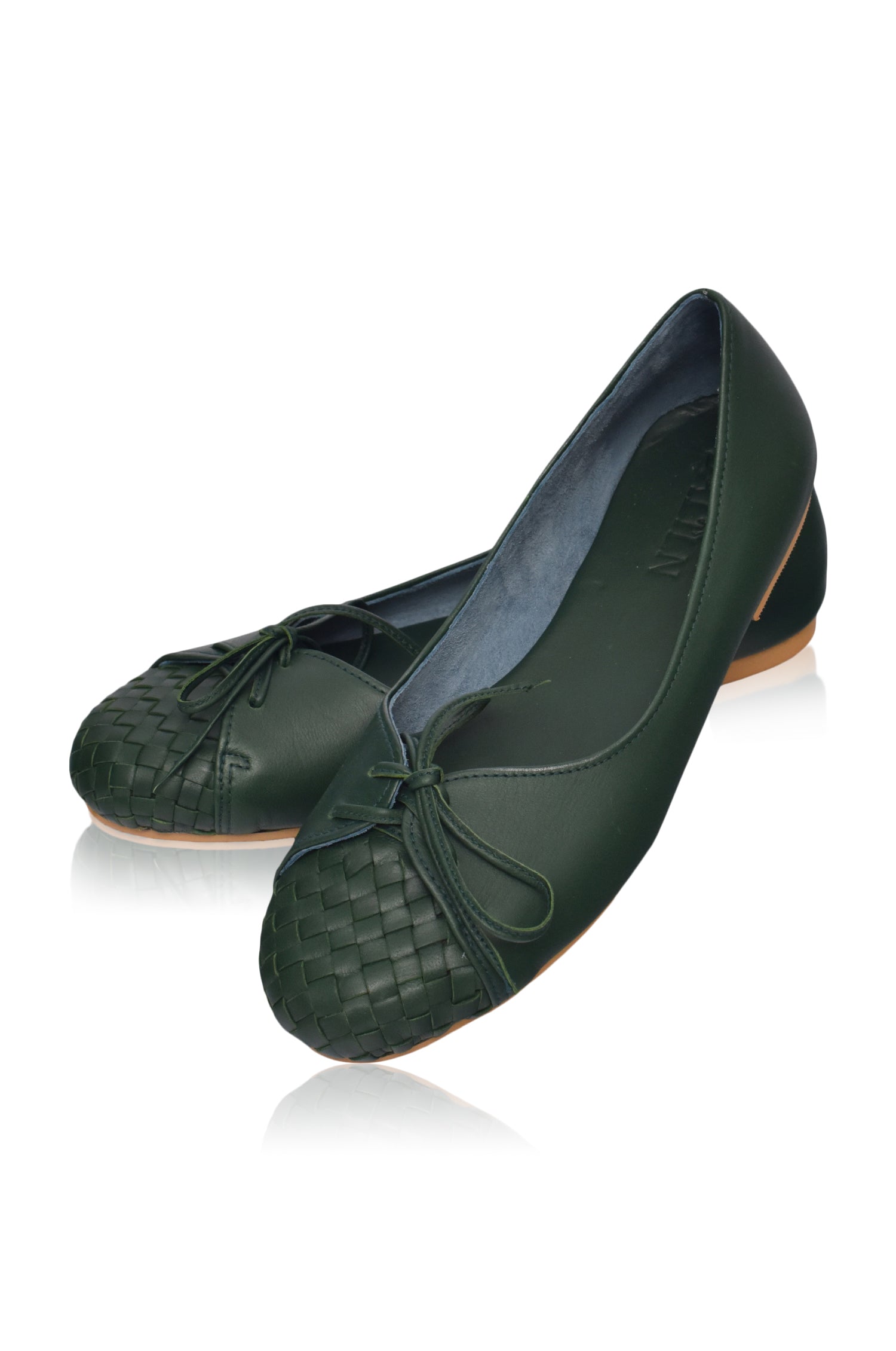 Alexandra Woven Leather Flats-2