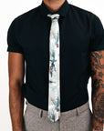 Sage Green Silk Tie, 'Mirage' Men's Luxury Tie in Sage Green