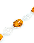 Alternating Filigree Statement Amber Bracelet