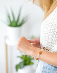 Alternating Filigree Statement Amber Bracelet