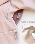 Peach Blush Long Sleeve Ruffle Angel Bib