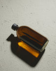 Amber Glass Bottle and Metal Cap