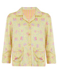 Amelie Lemonade Butterfly Girls Silk Pyjama Set