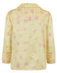 Amelie Lemonade Butterfly Girls Silk Pyjama Set