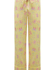 Amelie Lemonade Butterfly Girls Silk Pyjama Set
