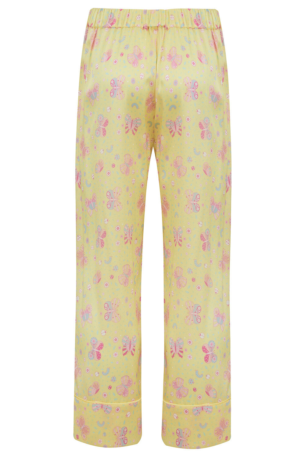 Amelie Lemonade Butterfly Girls Silk Pyjama Set