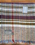 Large Checked Random Recycled Wool Blanket