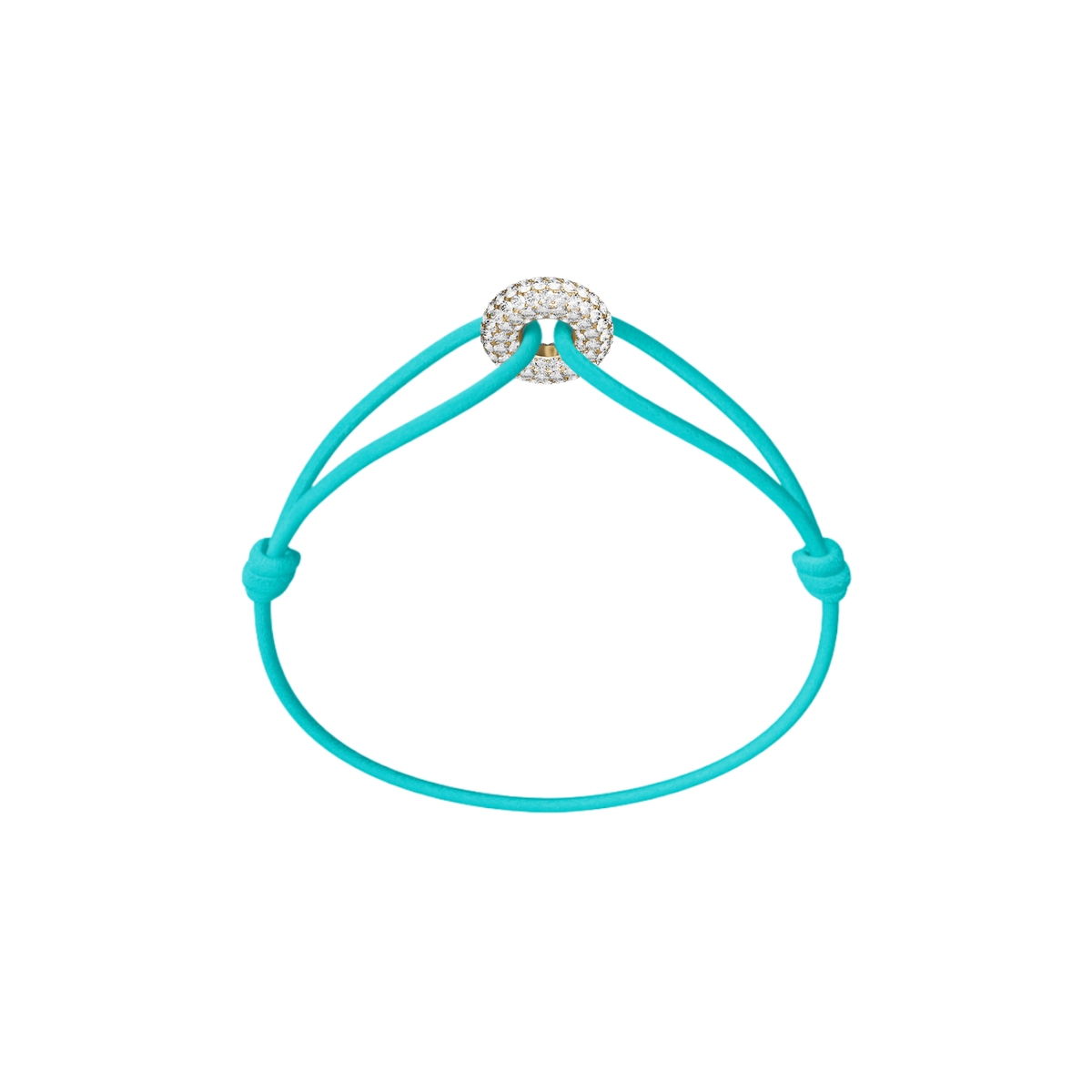 Mini Golden Soho Pavé Cord Bracelet