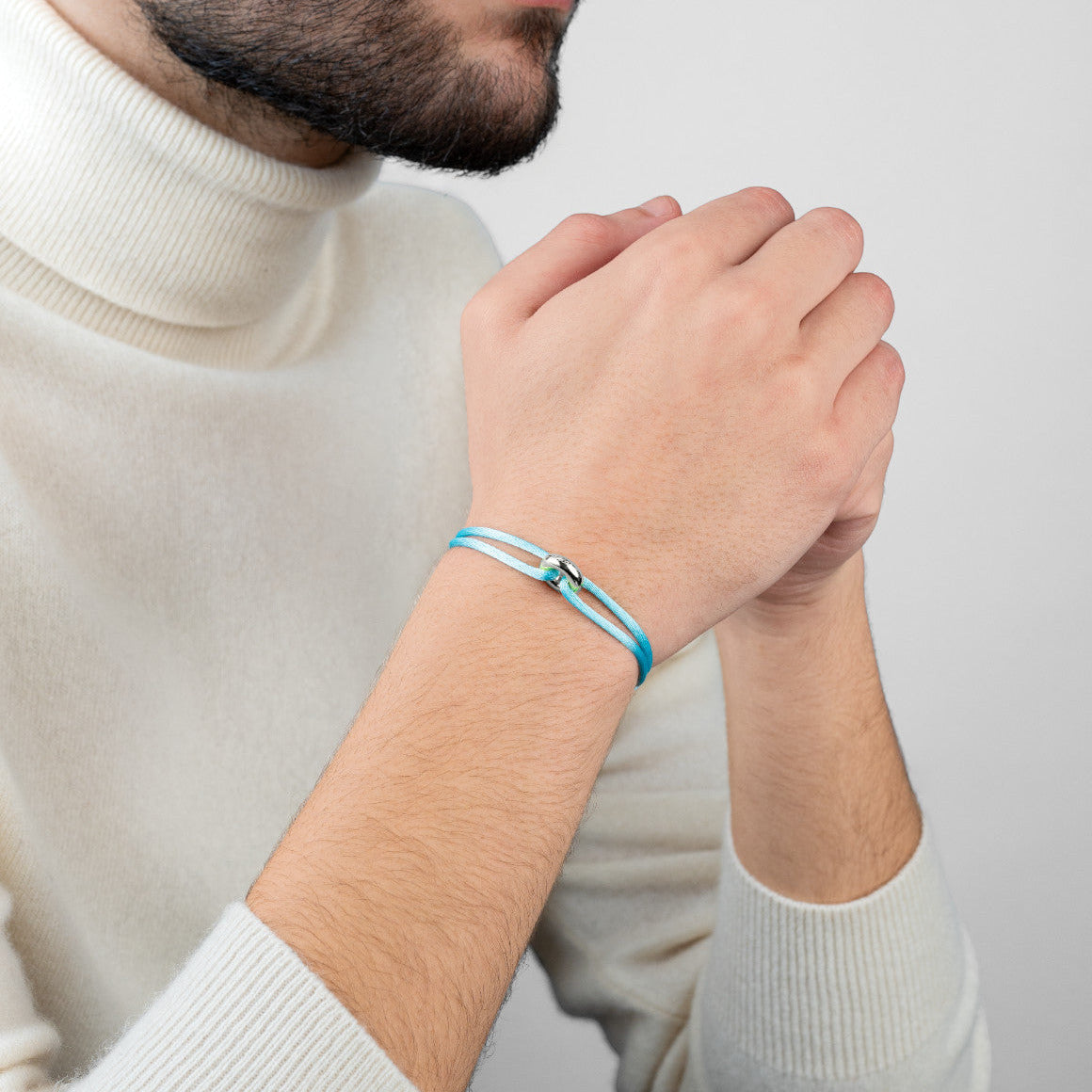 Silver Soho Cord Bracelet