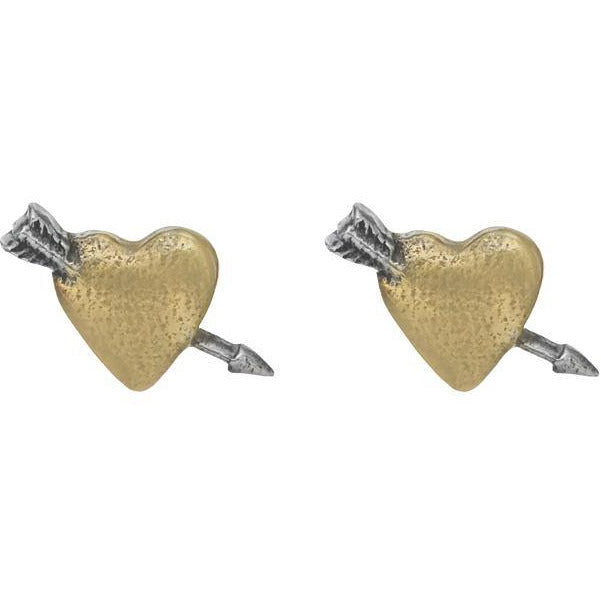 Sostter True Love Stud Earrings – Ethically Crafted & Gold-Plated by Sostter at brixbailey.com