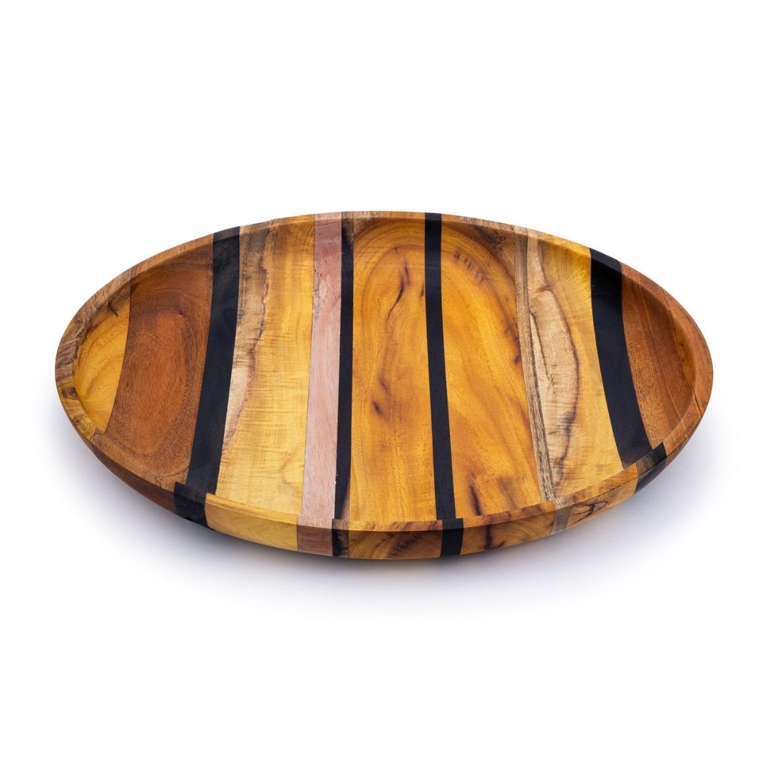 Artisan Upcycled End Grain Fruit Bowls (2 Patterns &amp; 2 Sizes Available)