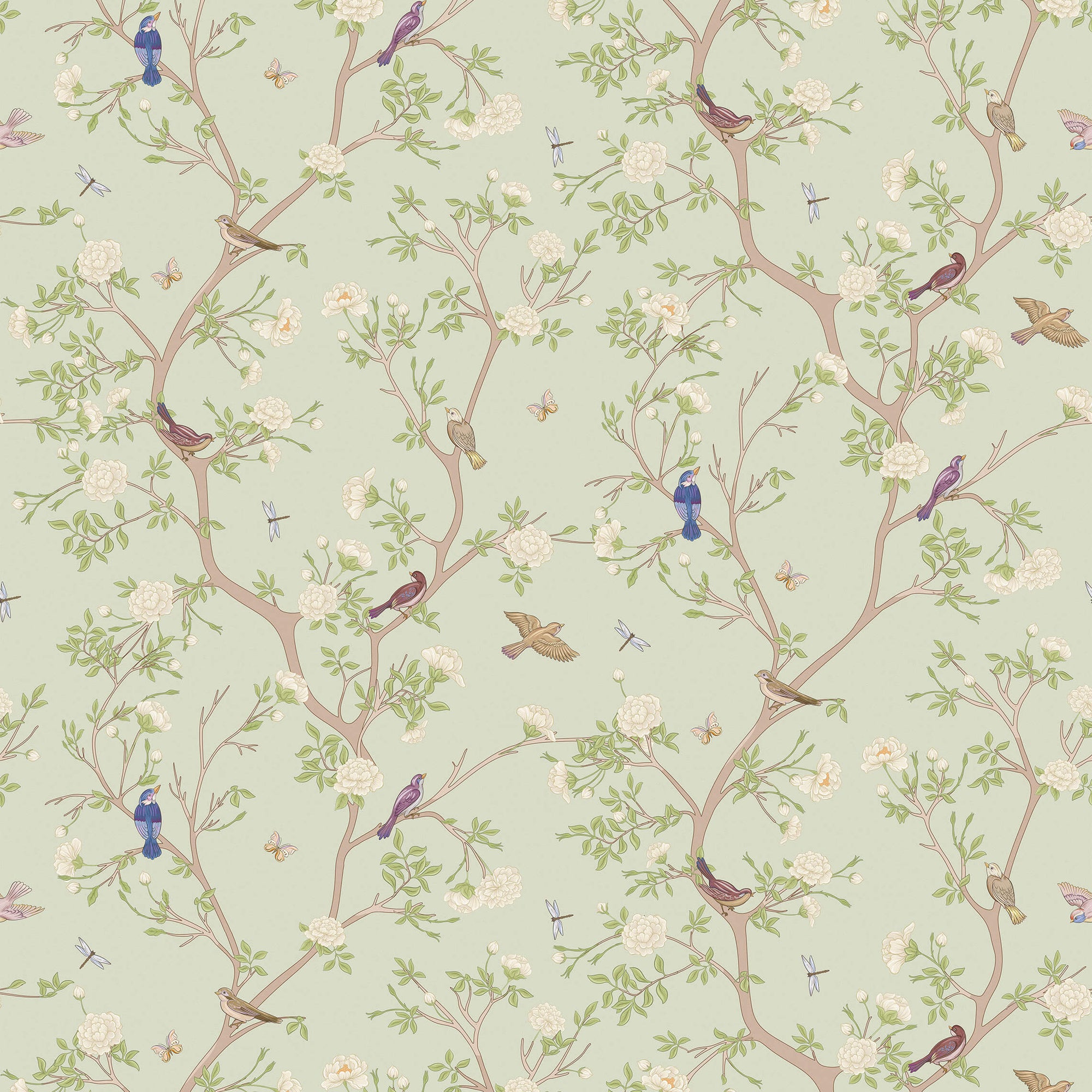 Ashton Asian Bird Wallpaper