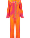 Aurelie Sunset Stripe Silk Shirt