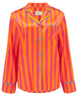 Aurelie Sunset Stripe Silk Shirt