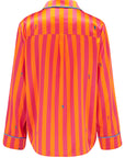 Aurelie Sunset Stripe Silk Shirt