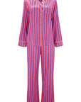 Florence Crimson Stripe Silk Trouser
