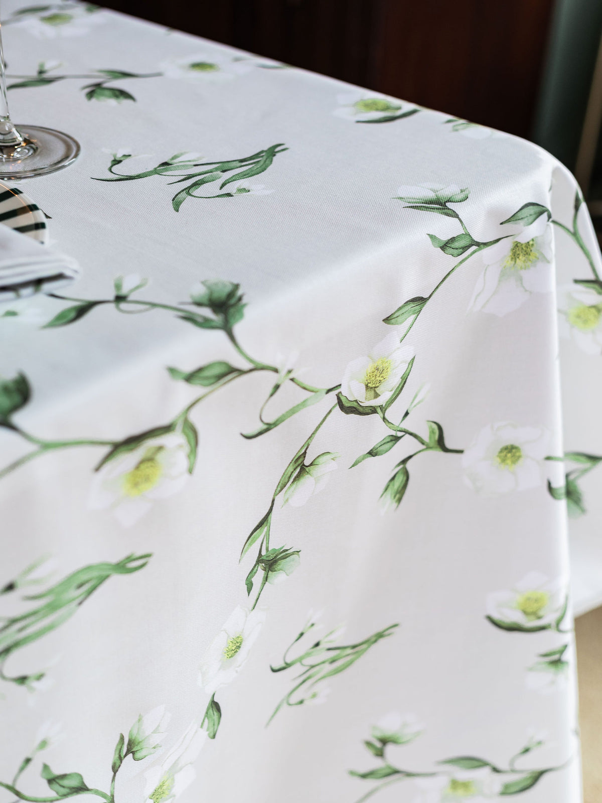 Snowdrop and Hellebore Tablecloth