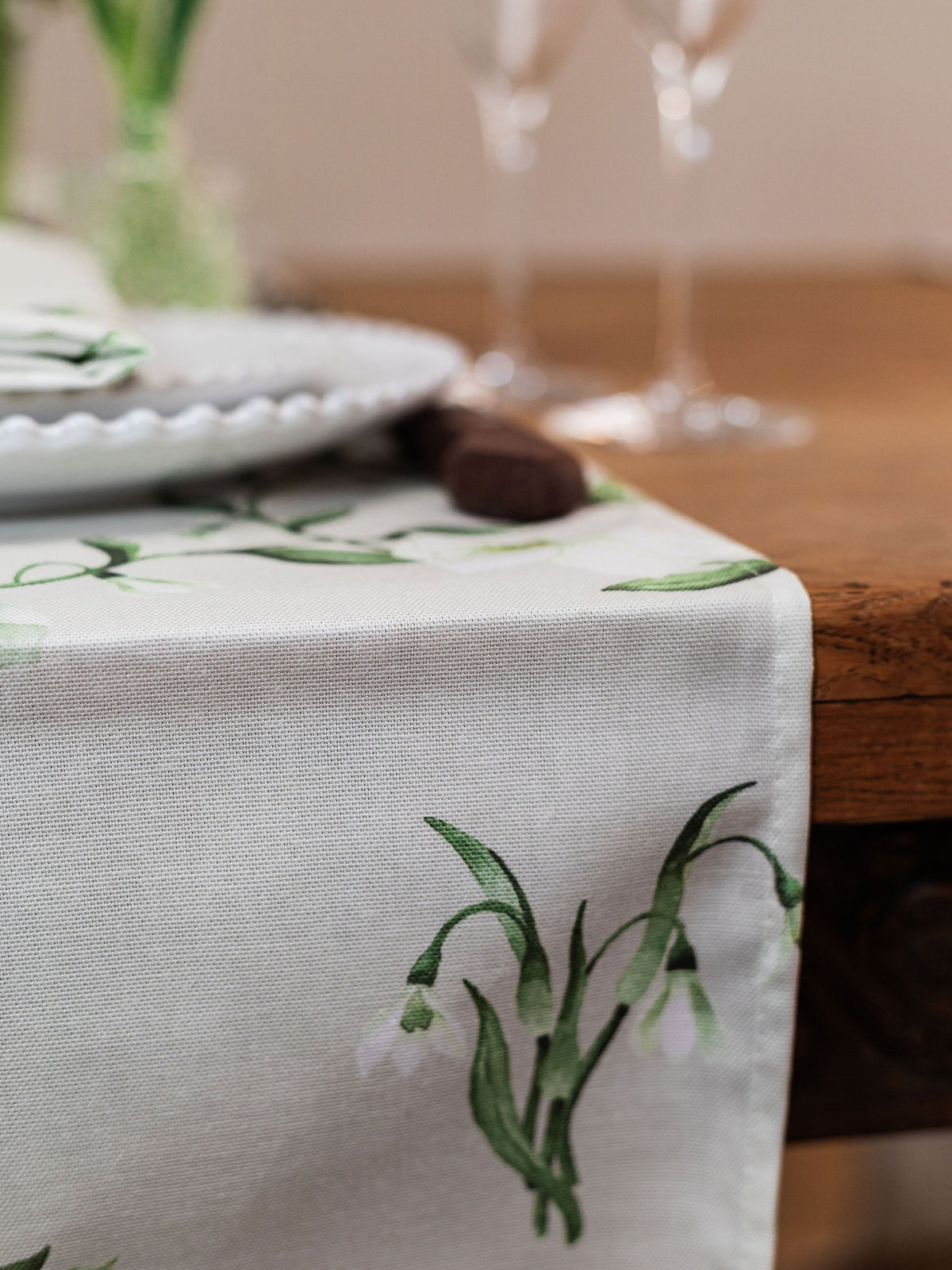 Snowdrop and Hellebore Table Runner
