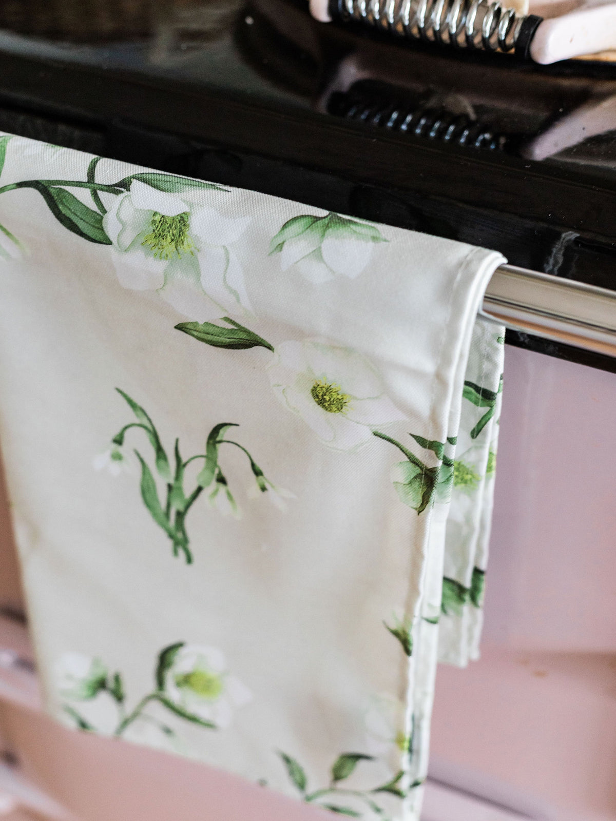 Snowdrop and Hellebore Tea Towel