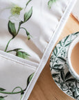 Snowdrop and Hellebore Oven Glove