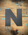 12" and 5" Black Fat Font Metal Letters.