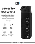 Bottle, Recyclon, Black, 750ml