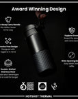 Insulated Steel, Travel Mug, Black, 360ml