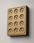 12 Gang 2 Way Bronze Cast Metal Light Switch | Surface Mount Industrial Toggle