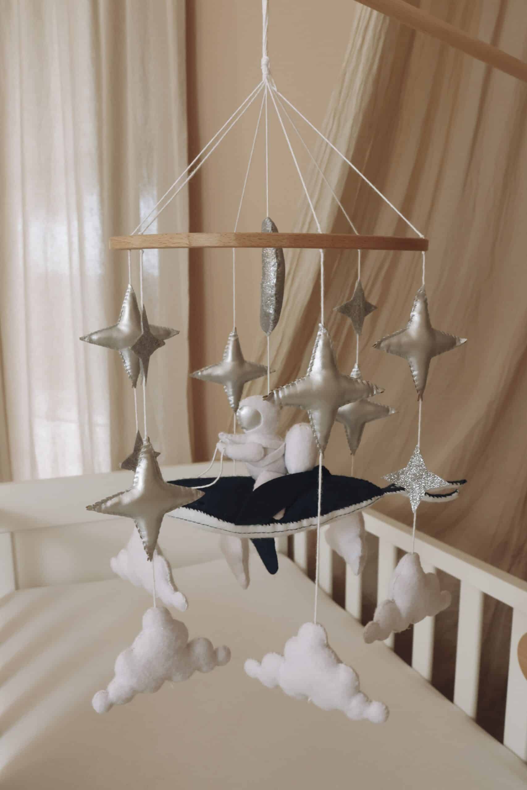 Handmade astronaut mobile-16