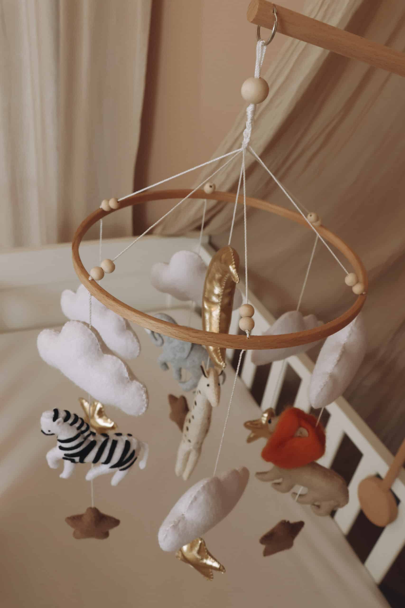 Handmade Safari baby mobile-11