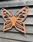 Large Rusty Metal Butterfly Garden Decoration