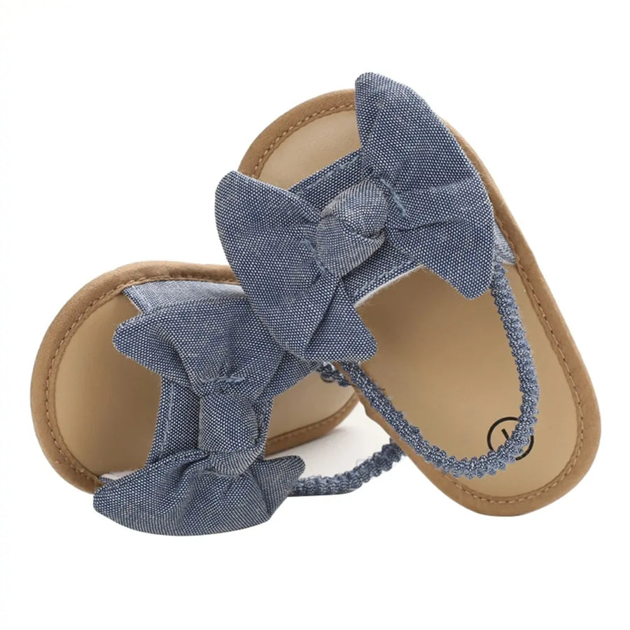Baby Girls Bow Knot Sandals - Stylish & Comfortable for 0-18 Months by Baby Lamby at brixbailey.com