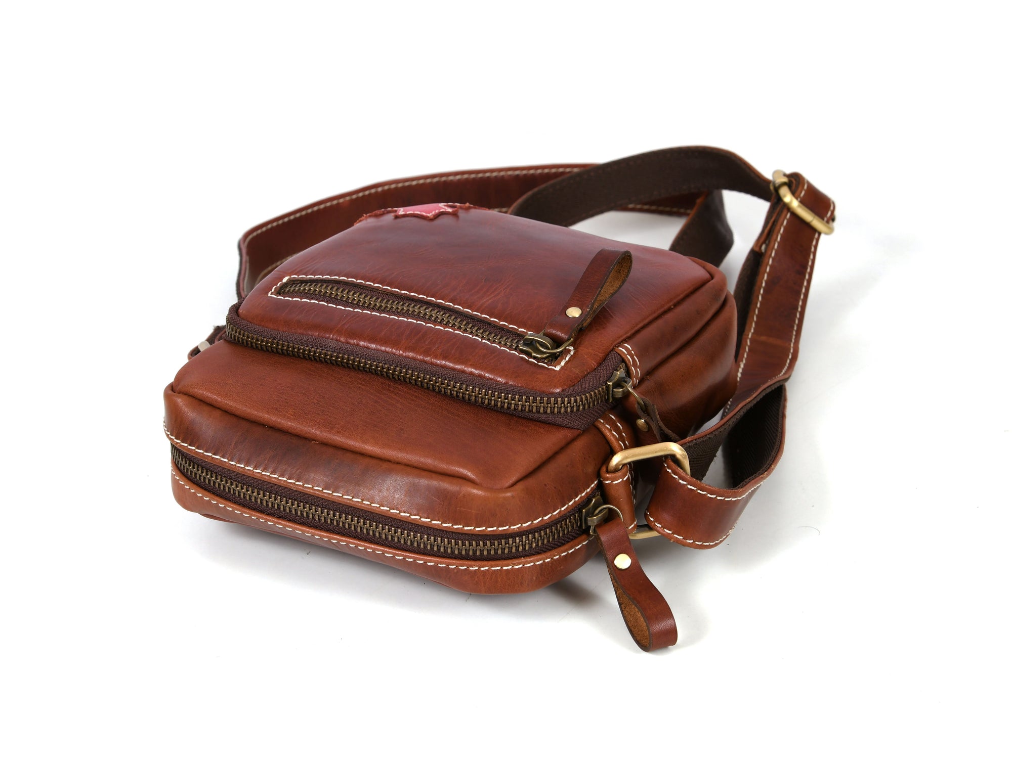 Leather Flight Crossbody Bag – Stylish &amp; Travel Ready