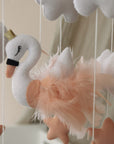 Handmade pink Swan