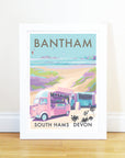 Seaside Buses Print A4
