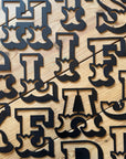 Rustic Black Metal Carnival Letters A–Z | 5” or 12” Alphabet