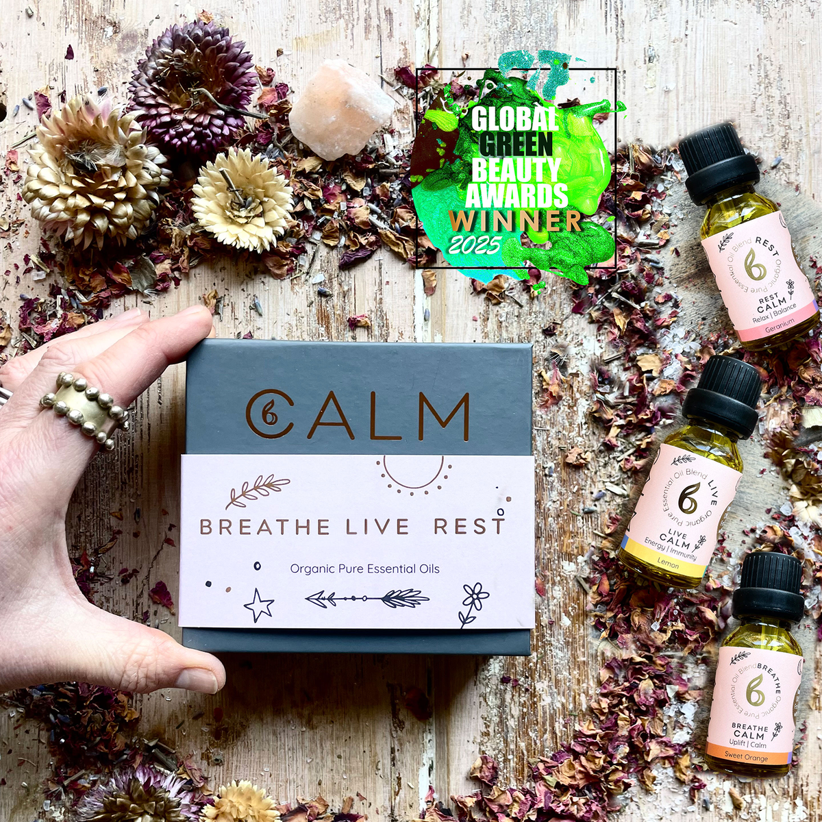 Aroma Diffuser with Blended Oil Steps - Stress relief, Energy Boost, Sleep &amp; Hormone Balance