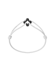Mini Black Clover Cord Bracelet