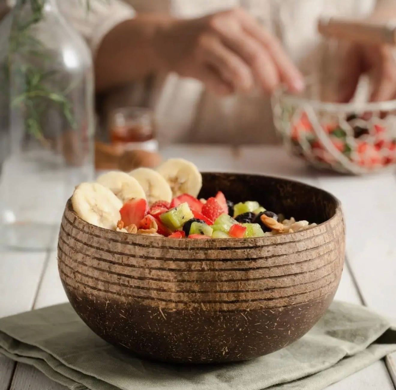 Coconut Bowl &amp; Spoon