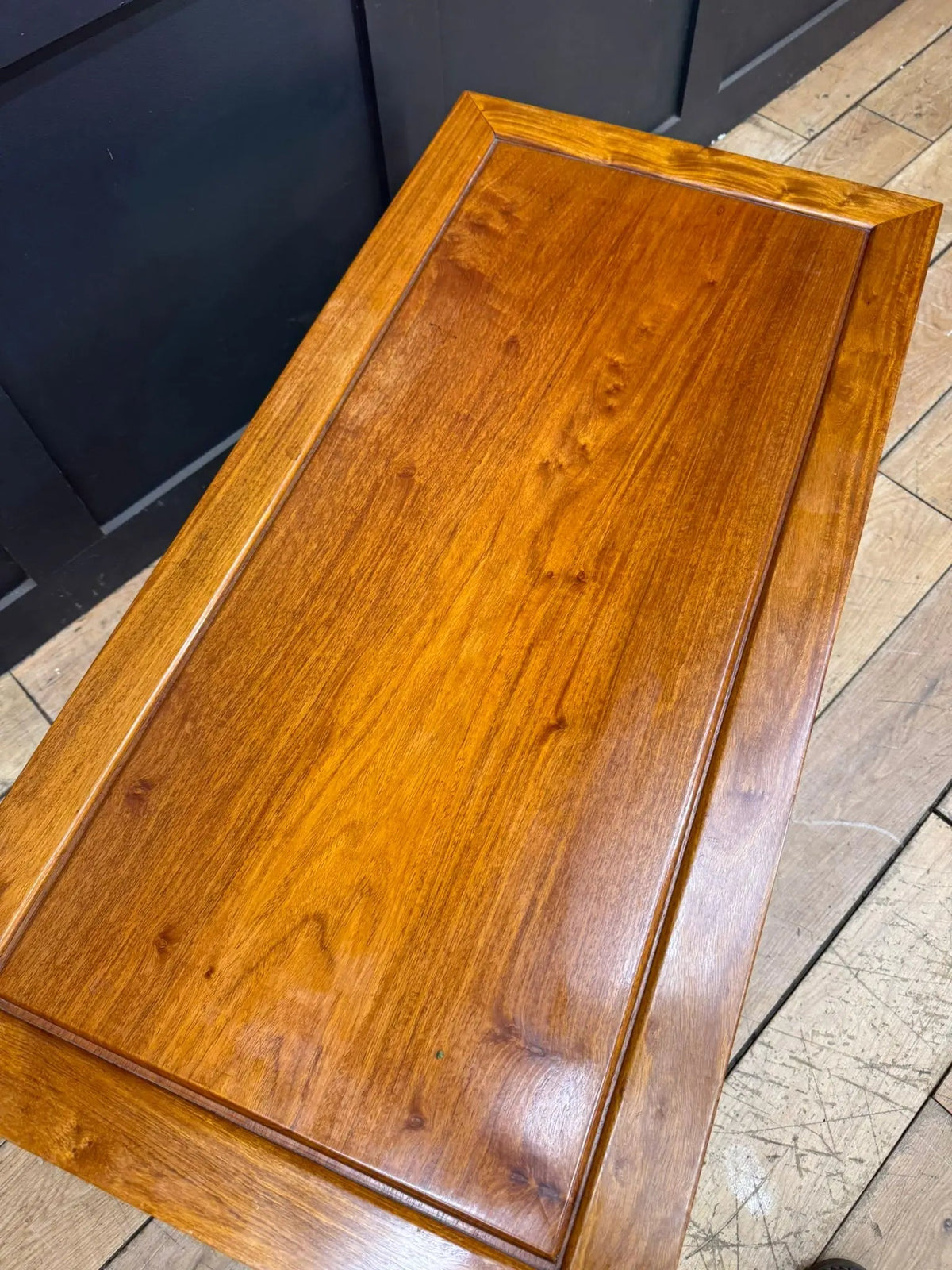Vintage Mahogany Coffee Table / Oriental Style / Mid Century Modern Low Table B