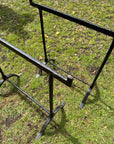 Pair Antique Cast Iron Trestle Table Bases Industrial Garden Table Legs