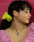 Button Hoop Earrings - Set of 3